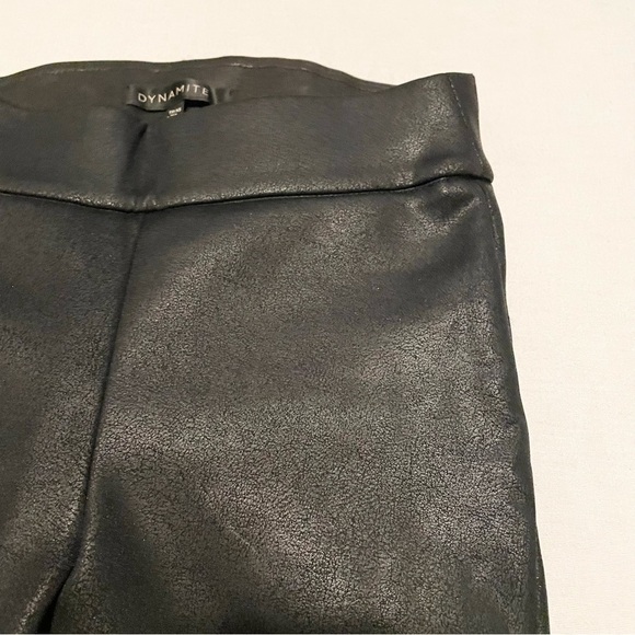 Dynamite Black Faux Leather Leggings Size XS - Picture 7 of 16